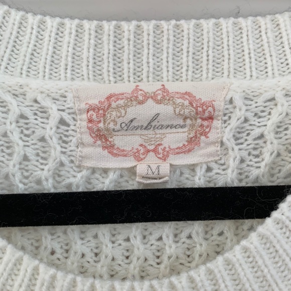 White Knit Sweater - Picture 3 of 4